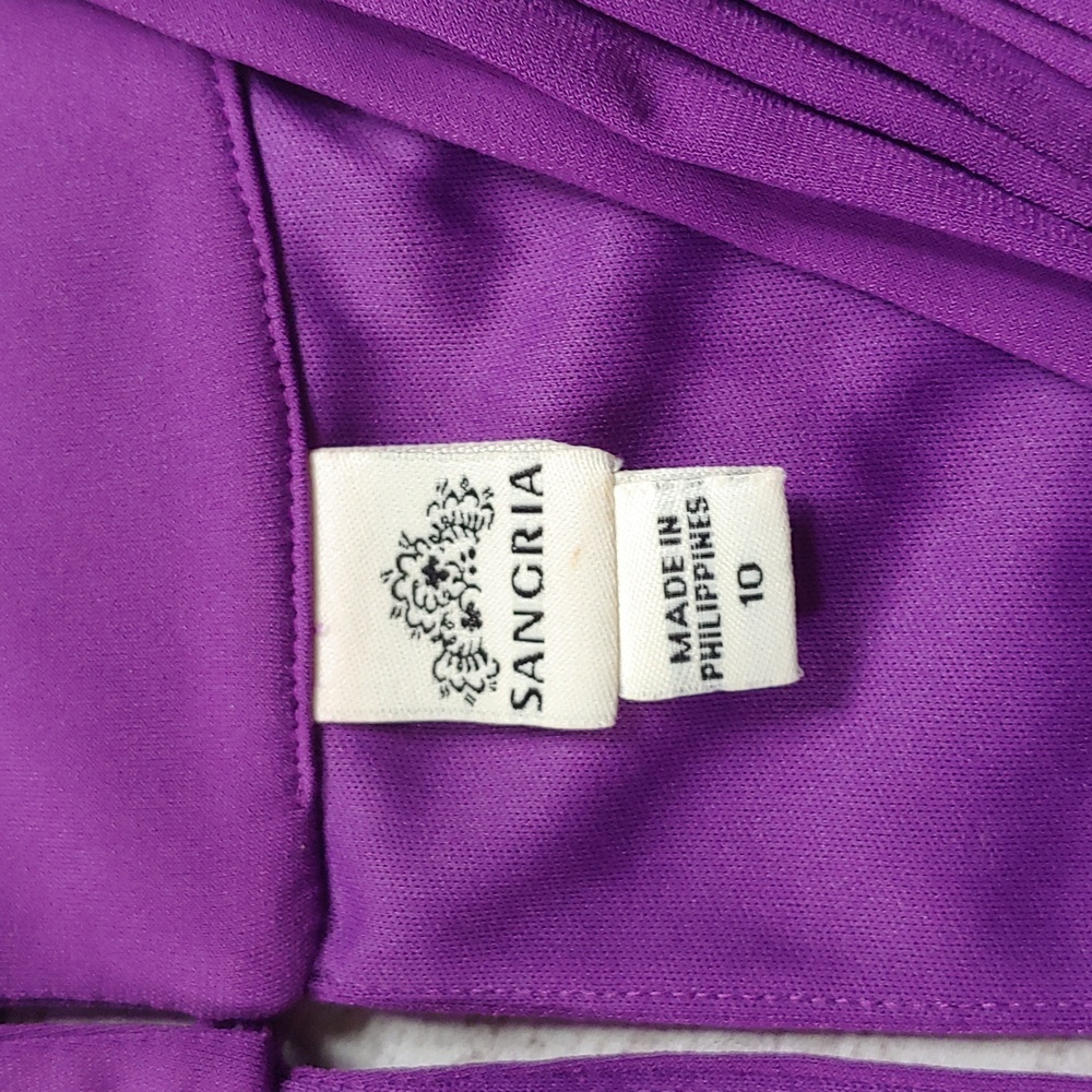 NWT Signature by Sangria Purple Maxi Dress - Picture 5 of 12